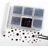 imageBEADSLAND Hotfix Rhinestones 4000 PCS AB Rhinestones for Clothes Crafts Mixed 6 Sizes with Wax Pencil and Tweezers Kit SS6SS30 Crystal ABAmethyst