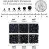 imageBEADSLAND Hotfix Rhinestones 4000 PCS AB Rhinestones for Clothes Crafts Mixed 6 Sizes with Wax Pencil and Tweezers Kit SS6SS30 Crystal ABBlack