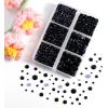 imageBEADSLAND Hotfix Rhinestones 4000 PCS AB Rhinestones for Clothes Crafts Mixed 6 Sizes with Wax Pencil and Tweezers Kit SS6SS30 Crystal ABBlack