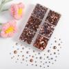 imageBEADSLAND Hotfix Rhinestones 4000 PCS AB Rhinestones for Clothes Crafts Mixed 6 Sizes with Wax Pencil and Tweezers Kit SS6SS30 Crystal ABChampagne
