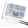 imageBEADSLAND Hotfix Rhinestones 4000 PCS AB Rhinestones for Clothes Crafts Mixed 6 Sizes with Wax Pencil and Tweezers Kit SS6SS30 Crystal ABCrystal