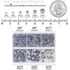 imageBEADSLAND Hotfix Rhinestones 4000 PCS AB Rhinestones for Clothes Crafts Mixed 6 Sizes with Wax Pencil and Tweezers Kit SS6SS30 Crystal ABCrystal