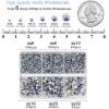 imageBEADSLAND Hotfix Rhinestones 4000 PCS AB Rhinestones for Clothes Crafts Mixed 6 Sizes with Wax Pencil and Tweezers Kit SS6SS30 Crystal ABCrystal AB