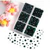 imageBEADSLAND Hotfix Rhinestones 4000 PCS AB Rhinestones for Clothes Crafts Mixed 6 Sizes with Wax Pencil and Tweezers Kit SS6SS30 Crystal ABEmerald