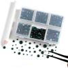 imageBEADSLAND Hotfix Rhinestones 4000 PCS AB Rhinestones for Clothes Crafts Mixed 6 Sizes with Wax Pencil and Tweezers Kit SS6SS30 Crystal ABEmerald