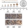 imageBEADSLAND Hotfix Rhinestones 4000 PCS AB Rhinestones for Clothes Crafts Mixed 6 Sizes with Wax Pencil and Tweezers Kit SS6SS30 Crystal ABGolden Shadow