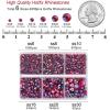 imageBEADSLAND Hotfix Rhinestones 4000 PCS AB Rhinestones for Clothes Crafts Mixed 6 Sizes with Wax Pencil and Tweezers Kit SS6SS30 Crystal ABHyacinth AB