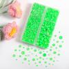 imageBEADSLAND Hotfix Rhinestones 4000 PCS AB Rhinestones for Clothes Crafts Mixed 6 Sizes with Wax Pencil and Tweezers Kit SS6SS30 Crystal ABNeon Green