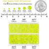 imageBEADSLAND Hotfix Rhinestones 4000 PCS AB Rhinestones for Clothes Crafts Mixed 6 Sizes with Wax Pencil and Tweezers Kit SS6SS30 Crystal ABNeon Yellow