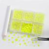 imageBEADSLAND Hotfix Rhinestones 4000 PCS AB Rhinestones for Clothes Crafts Mixed 6 Sizes with Wax Pencil and Tweezers Kit SS6SS30 Crystal ABNeon Yellow