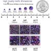 imageBEADSLAND Hotfix Rhinestones 4000 PCS AB Rhinestones for Clothes Crafts Mixed 6 Sizes with Wax Pencil and Tweezers Kit SS6SS30 Crystal ABPurple Velvet