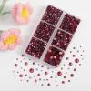 imageBEADSLAND Hotfix Rhinestones 4000 PCS AB Rhinestones for Clothes Crafts Mixed 6 Sizes with Wax Pencil and Tweezers Kit SS6SS30 Crystal ABRose