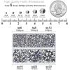imageBEADSLAND Hotfix Rhinestones 4000 PCS AB Rhinestones for Clothes Crafts Mixed 6 Sizes with Wax Pencil and Tweezers Kit SS6SS30 Crystal ABSilver Hematite