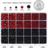 imageHotfix Rhinestones Multi Sizes Kit 14400 pcs Heat Fix Rhinestone for Bedazzling Clothes Crafts Mixed 5 Sizes with Wax Pencil Tweezers and Spoon SS6SS30 Clear AB and CrystalSiam and Black