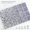imageHotfix Rhinestones Multi Sizes Kit 14400 pcs Heat Fix Rhinestone for Bedazzling Clothes Crafts Mixed 5 Sizes with Wax Pencil Tweezers and Spoon SS6SS30 Clear AB and CrystalCrystal