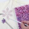imageHotfix Rhinestones Multi Sizes Kit 14400 pcs Heat Fix Rhinestone for Bedazzling Clothes Crafts Mixed 5 Sizes with Wax Pencil Tweezers and Spoon SS6SS30 Clear AB and CrystalDark Pink