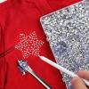 imageHotfix Rhinestones Multi Sizes Kit 14400 pcs Heat Fix Rhinestone for Bedazzling Clothes Crafts Mixed 5 Sizes with Wax Pencil Tweezers and Spoon SS6SS30 Clear AB and CrystalCrystal