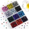 imageHotfix Rhinestones Mixed 12 Colors SS16 Rhinestones for Crafts Clothes Hotfix Crystals with 1 Tweezers and 2 Wax PencilsSS163456pcs