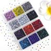 imageHotfix Rhinestones Mixed 12 Colors SS16 Rhinestones for Crafts Clothes Hotfix Crystals with 1 Tweezers and 2 Wax PencilsSS68640pcs