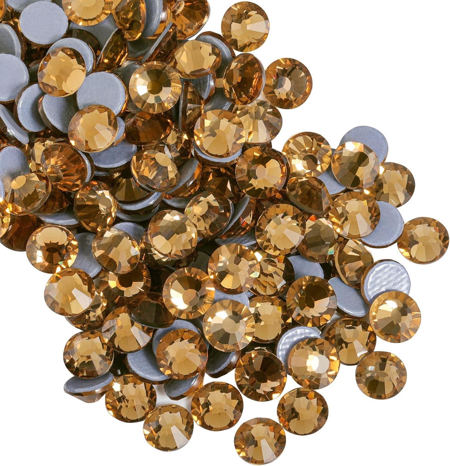 imageBeadsland Hotfix Rhinestones 2880pcs Flatback Crystal Rhinestones for Crafts Clothes DIY DecorationsSiam SS10 2729mmLt Colorado Topaz