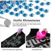 imageBeadsland Hotfix Rhinestones 2880pcs Flatback Crystal Rhinestones for Crafts Clothes DIY Decorations Champagne SS8 2325mmCapri Blue