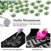 imageBeadsland Hotfix Rhinestones 2880pcs Flatback Crystal Rhinestones for Crafts Clothes DIY Decorations Champagne SS8 2325mmLight Green