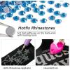 imageBeadsland Hotfix Rhinestones 2880pcs Flatback Crystal Rhinestones for Crafts Clothes DIY DecorationsSiam SS10 2729mmCapri Blue