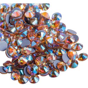 imageBeadsland Hotfix Rhinestones 2880pcs Flatback Crystal Rhinestones for Crafts Clothes DIY Decorations Champagne SS8 2325mmChampagne Ab