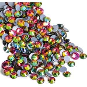 imageBeadsland Hotfix Rhinestones 2880pcs Flatback Crystal Rhinestones for Crafts Clothes DIY Decorations Champagne SS8 2325mmRainbow