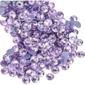 imageBeadsland Hotfix Rhinestones 2880pcs Flatback Crystal Rhinestones for Crafts Clothes DIY Decorations Champagne SS8 2325mmViolet