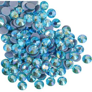 imageBeadsland Hotfix Rhinestones 2880pcs Flatback Crystal Rhinestones for Crafts Clothes DIY DecorationsSiam SS10 2729mmAquamarine Ab