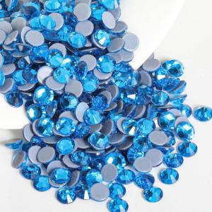 imageBeadsland Hotfix Rhinestones 2880pcs Flatback Crystal Rhinestones for Crafts Clothes DIY DecorationsSiam SS10 2729mmCapri Blue