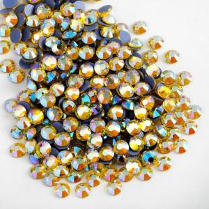 imageBeadsland Hotfix Rhinestones 2880pcs Flatback Crystal Rhinestones for Crafts Clothes DIY DecorationsSiam SS10 2729mmCitrine AB