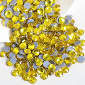 imageBeadsland Hotfix Rhinestones 2880pcs Flatback Crystal Rhinestones for Crafts Clothes DIY DecorationsSiam SS10 2729mmLemon Yellow