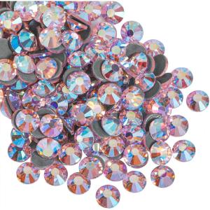 imageBeadsland Hotfix Rhinestones 2880pcs Flatback Crystal Rhinestones for Crafts Clothes DIY DecorationsSiam SS10 2729mmLight Pink Ab